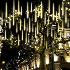 540 LED Meteor Shower Rain Lights 10 Tubes 50cm Warm White, 2 Pack -Joiedomi image 6 d9855a2e 1c91 4214 9cb3 8193cd42ab4f