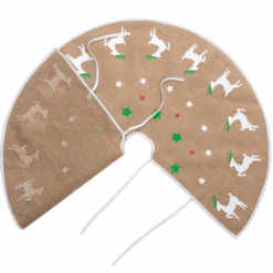 48in Burlap Reindeer Tree Skirt -Joiedomi image 6 dd4d6dd5 3dc7 48b3 b5cb c0b764b5086e