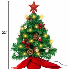 23in Prelit Table-top Christmas Tree With DIY Kits (Red) -Joiedomi image 6 ec9cd6df 434a 4731 ab96 0ef98cd32ef7