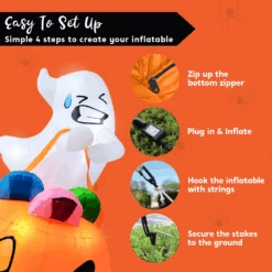 5ft Halloween Ghost Lift Pumpkin Candy Bag -Joiedomi image 7 12cc8b42 ffaf 49b7 af39 f9fe3808f8bf