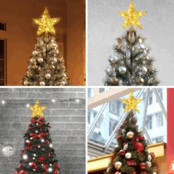 Gold Star Flower Tree Topper, Warm White -Joiedomi image 7 1ed1f77e 13e1 4d77 b085 ff85a17d4cff