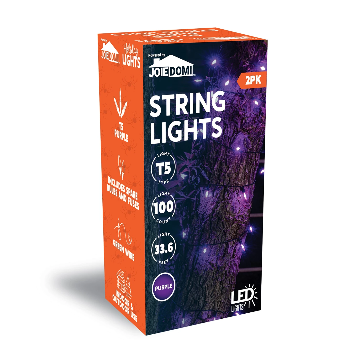 17.3 FT 50-Counts Purple LED String Lights, 2 Pack 9 17.3 FT 50-Counts Purple LED String Lights, 2 Pack - Image 7