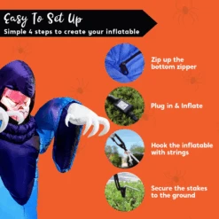 Inflatable Giant Spooky Warlock 8 FT -Joiedomi image 7 3fbe6631 1b0d 4c59 940d 4519e101e093