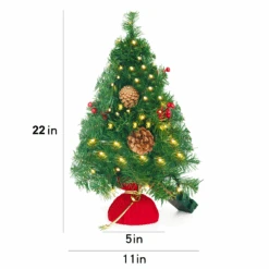23in Prelit Tabletop Christmas Tree With Color Changing LED Lights -Joiedomi image 7 56f04e80 4689 45f5 a17e cc78eebe6438