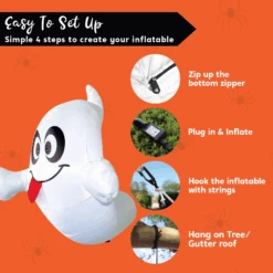 4ft Halloween Inflatable Ghost Coming Out From Tree -Joiedomi image 7 595ddae7 b3e0 4e9d aaf5 3274058693df