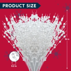 20" Christmas Tree Berry Stem (White) - 24 Pcs -Joiedomi image 7 7a402238 defd 4af1 ae35 be45aa119df0