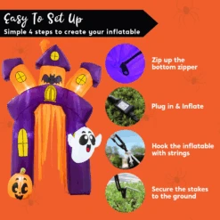 8.5 FT Tall Halloween Inflatable Twisted Castle Archway 16 8.5 FT Tall Halloween Inflatable Twisted Castle Archway -Joiedomi image 7 7aae84e0 b746 4e6e b37d 4a092af32891