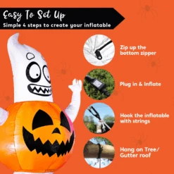 4ft Halloween Inflatable Ghost In A Pumpkin 16 4ft Halloween Inflatable Ghost In A Pumpkin -Joiedomi image 7 81a72ecd a480 41b9 822f 797852281758