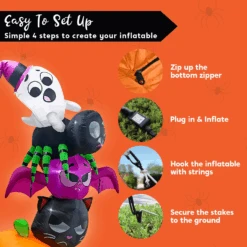 6 Ft Halloween Stacked 5 Characters -Joiedomi image 7 ae99b1bb 6269 456e ae92 5f1d6dc5b239