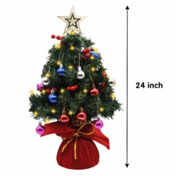 24in Prelit Tabletop Christmas Tree -Joiedomi image 7 d8962282 de42 41f5 838a b5dfb3fa41e9