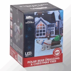 8ft Inflatable Polar Bear Dragging A Christmas Tree -Joiedomi image 7 da378d47 39f3 46d6 988e 9e10f5324090