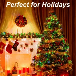 2x50 Multicolor LED Green Wire String Lights -Joiedomi image 7 e42dd76c a91a 4c5f bb29 2e14080087ac