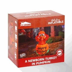 6ft Thanksgiving Inflatable Turkey On Pumpkin -Joiedomi image 7 ec851b65 6bbd 4204 bf75 ac99340b377f