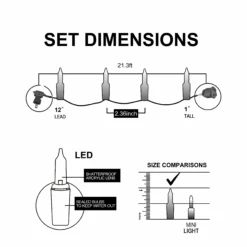 300 Count 78.75 FT Christmas String Lights -Joiedomi image 7 f690ec53 7a4c 4c43 97b5 8809e7c80322