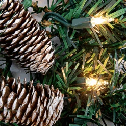 9ft Christmas Flocked Garland (Cone) -Joiedomi image 8 05b7dcfe 6602 4259 89d0 247a38f1aa28