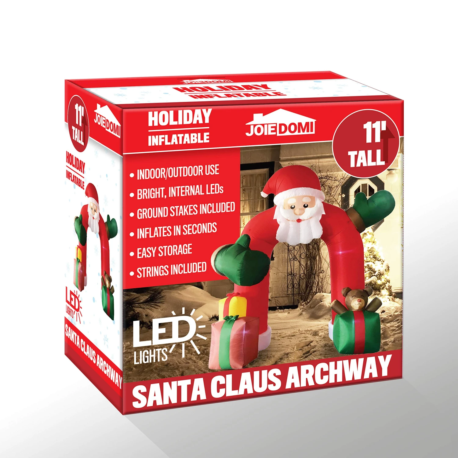 Giant Santa With Gift Boxes Archway Inflatable (11 Ft) 10 Giant Santa With Gift Boxes Archway Inflatable (11 Ft) - Image 8