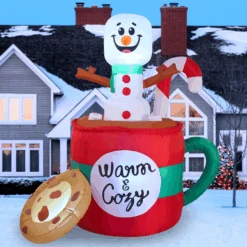 Snowman In Mug With Cookie -Joiedomi image 8 3aec57fa d951 4d16 9679 6d29f074bc08