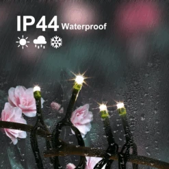 400 Warm White LED Green Wire String Lights -Joiedomi image 8 4598261c f8f6 4633 a0cb 91711cc1568b