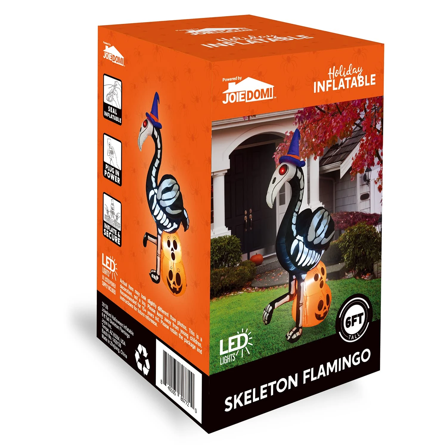 Tall Skeleton Flamingo Inflatable (5 Ft) 10 Tall Skeleton Flamingo Inflatable (5 Ft) - Image 8