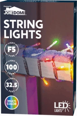 100 Multicolor LED Clear Wire String Lights -Joiedomi image 8 97076ae6 8439 4430 a8ca ba3afbd1c8bd