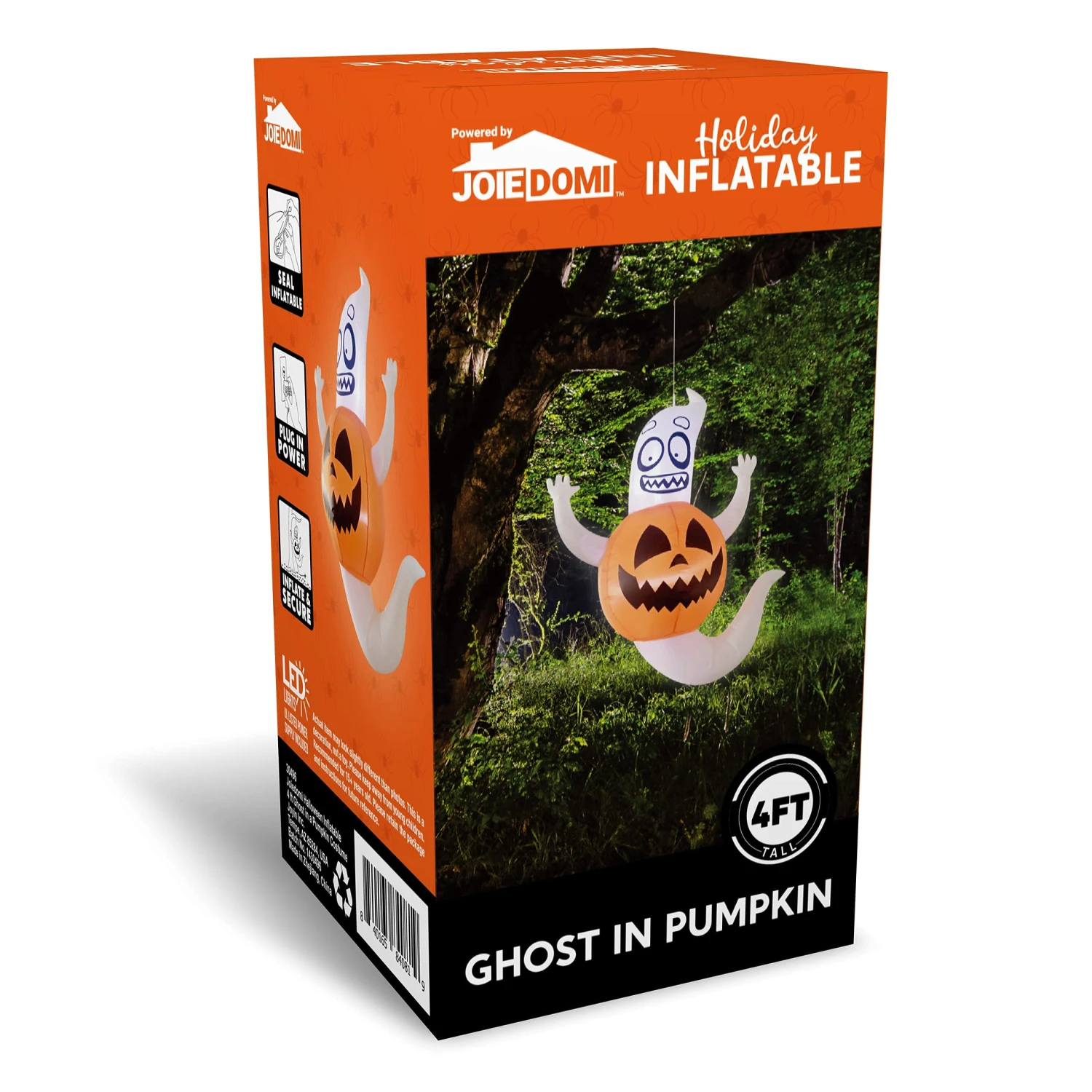 4ft Halloween Inflatable Ghost In A Pumpkin 10 4ft Halloween Inflatable Ghost In A Pumpkin - Image 8