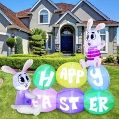 Large Happy Easter Sign Inflatable Outdoor Decorations (6 Ft) -Joiedomi image 8 a6573d3e f3b9 4d3c ad4a 7f79e68885d9