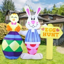 Tall Easter Bunny Inflatable Outdoor Decorations (6ft) 18 Tall Easter Bunny Inflatable Outdoor Decorations (6ft) -Joiedomi image 8 b69e110d 21f7 4d0e 867c 656a1b64f6ac