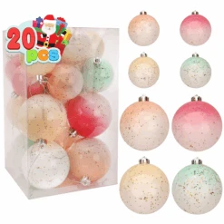 20Pcs Macaroon Design Christmas Ball -Joiedomi image 8 d7122648 1896 47df 9c12 299c5a950ee4