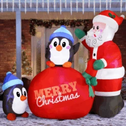 Large Penguins With Santa Inflatable (7 Ft) 19 Large Penguins With Santa Inflatable (7 Ft) -Joiedomi image 9 98be8d13 bfbe 40c9 b64d 94c3ca083464