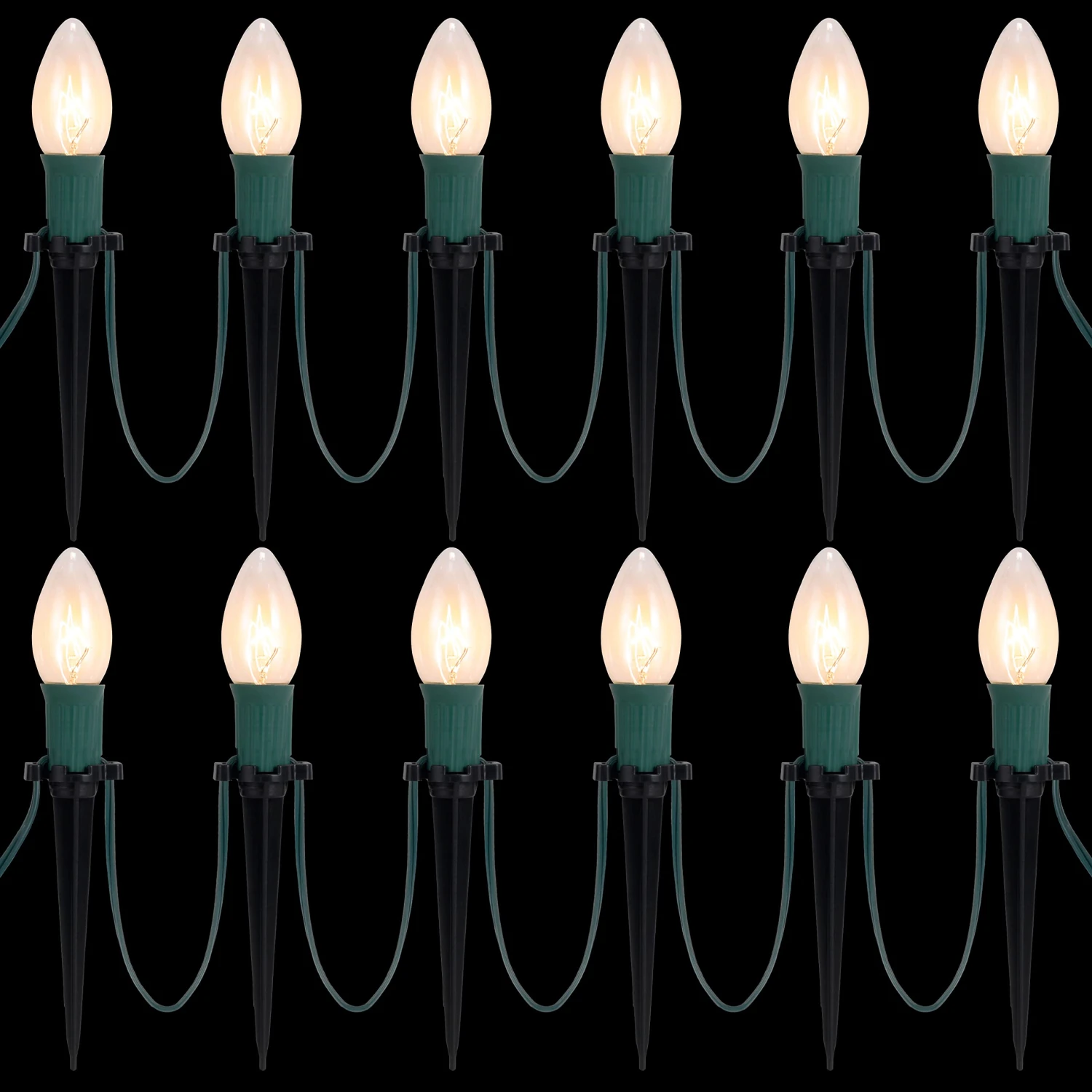 15.75ft 12Packs Christmas Warm White C9 Pathway Marker 11 15.75ft 12Packs Christmas Warm White C9 Pathway Marker - Image 9