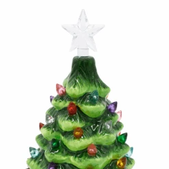 7in Ceramic Christmas Tree With Candy Cane -Joiedomi sVgeflXQ